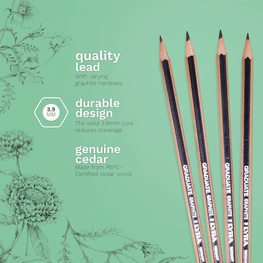 Lyra Graduate Artist Graphite Pencils, 6ct.